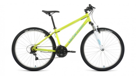 Велосипед FORWARD SPORTING 27,5 1.0 (27,5" 21 ск. рост. 15") 2022, зеленый/бирюзовый, RBK22FW27822