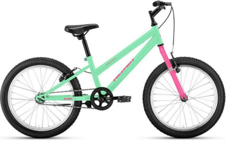 Велосипед ALTAIR MTB HT 20 low (20" 1 ск. рост 10.5") 2020-2021, мятный/розовый, 1BKT1J101006