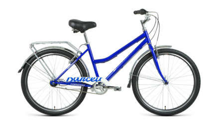 Велосипед FORWARD BARCELONA 26 3.0 (26" 3 ск. рост. 17") 2020-2021, синий/серебристый, RBKW1C163002