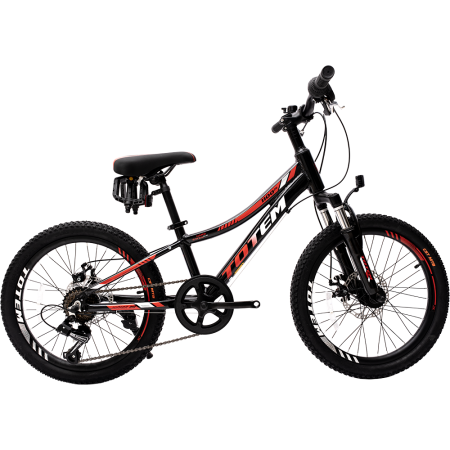 Велосипед TOTEM 1100 20" D (20" 7ск рост 11") 2023 черный/красный