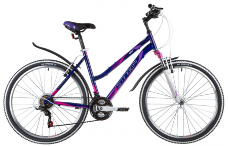 Велосипед STINGER 26" LATINA фиолетовый, сталь, размер 19"