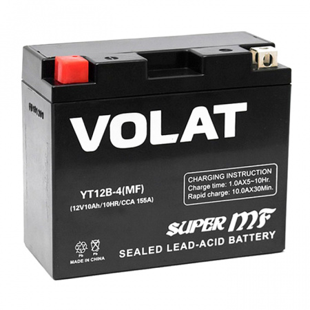 АКБ Volat кислотный необслуживаемый 12v-10Ah 150x70x130(для мотоциклов 300-750сс)