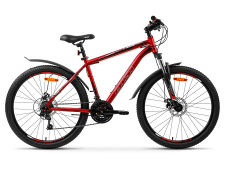 Велосипед AIST Quest Disk 26 18 красно-черный 2022