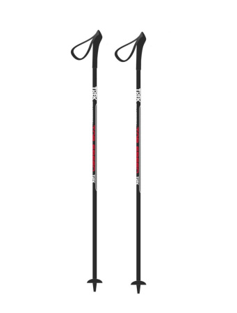 Палки лыжные стеклопластиковые TREK Top speed, (120см, black/red)