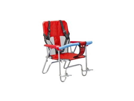 Кресло детское, красное, пластик-алюм, крепление на багажник