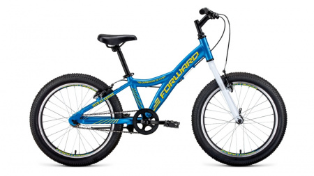 Велосипед FORWARD COMANCHE 20 1.0 алюм. (20" 1ск) голубой / желтый, RBKW01601002