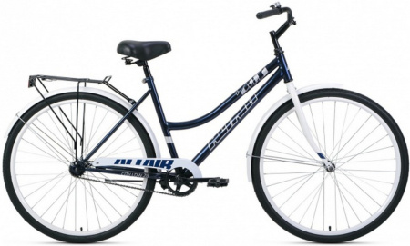 Велосипед ALTAIR CITY LOW 28 (28" 1 ск. рост. 19") 2023, темно-синий/белый, RB3C8100FDBUXWH