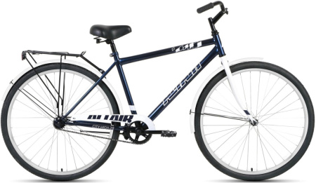 Велосипед ALTAIR CITY 28 high (28" 1 ск. рост 19") 2020-2021, темно-синий/серый, RBKT1YN81003