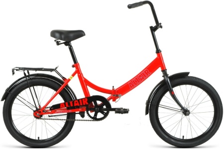 Велосипед ALTAIR CITY 20 (20" 1 ск. рост. 14" скл.) 2022, красный/голубой, RBK22AL20006